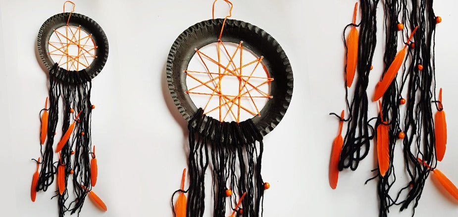 Paper plate online dream catcher