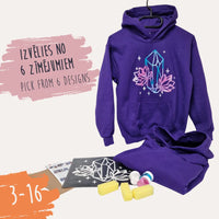 "Paint your hoodie" kit, purple