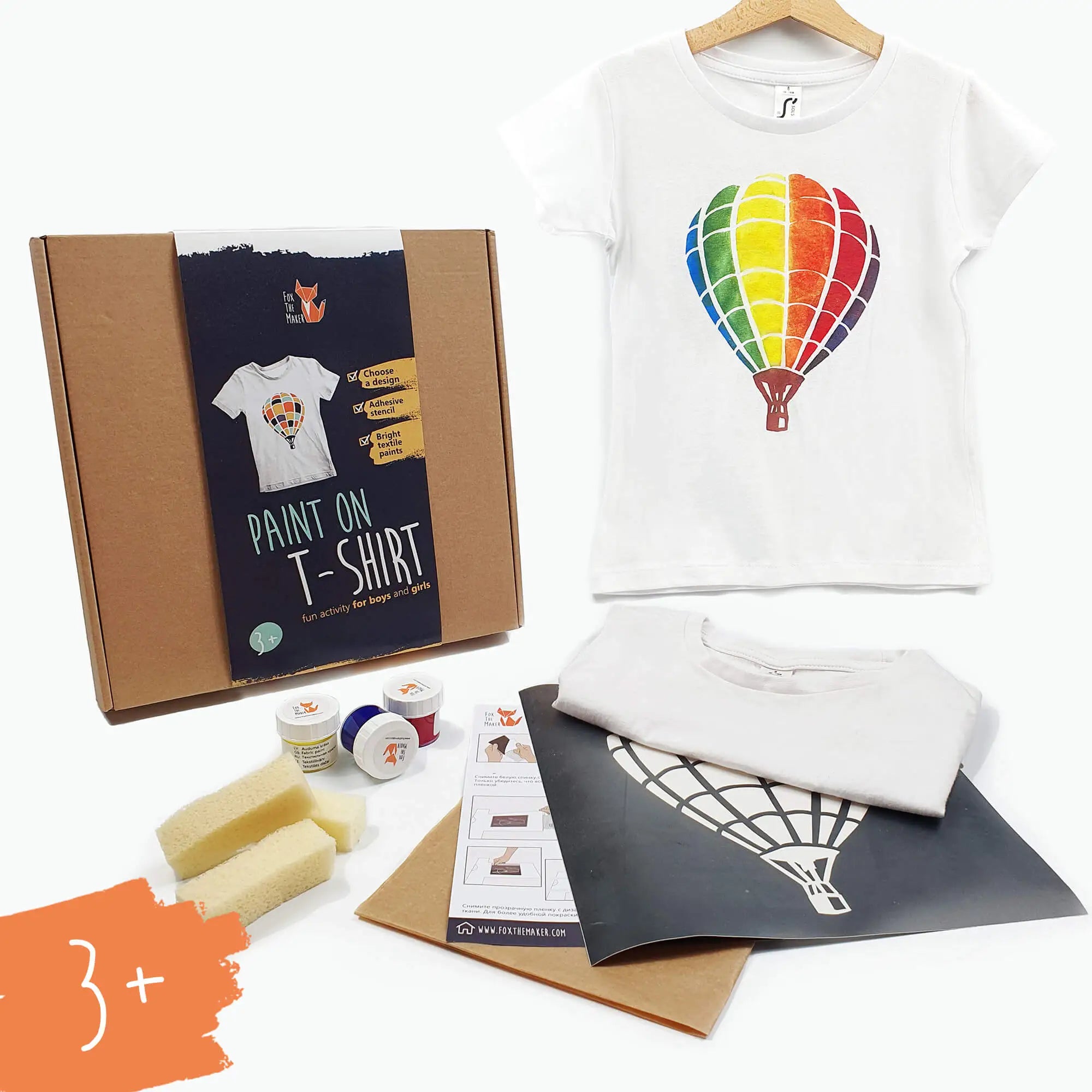 Craft kits for kids T shirt painting kits Fox The Maker