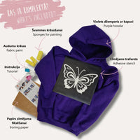 "Paint your hoodie" kit, purple