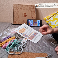 DIY Macrame Keychain Kit, carved