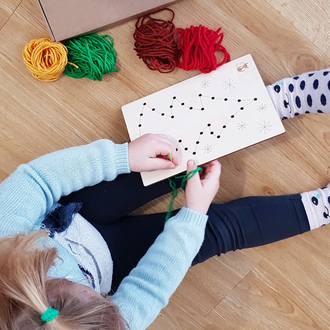 Julesysett med plastnål