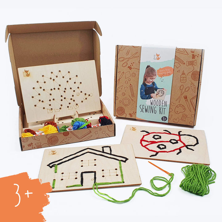 qollorette Fur Sewing Kit for Children, Sew Your Own Fox Toy Kids' Craft  Kit - Sewing Kit for Kids, Learn to Sew & Play