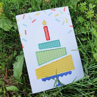 Stitch your own greeting card set CELEBRATION