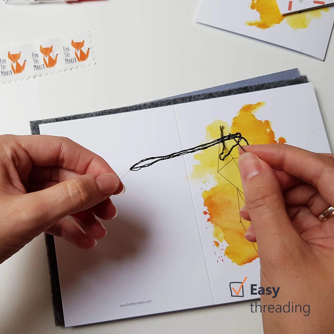 Stitch your own greeting card set CELEBRATION