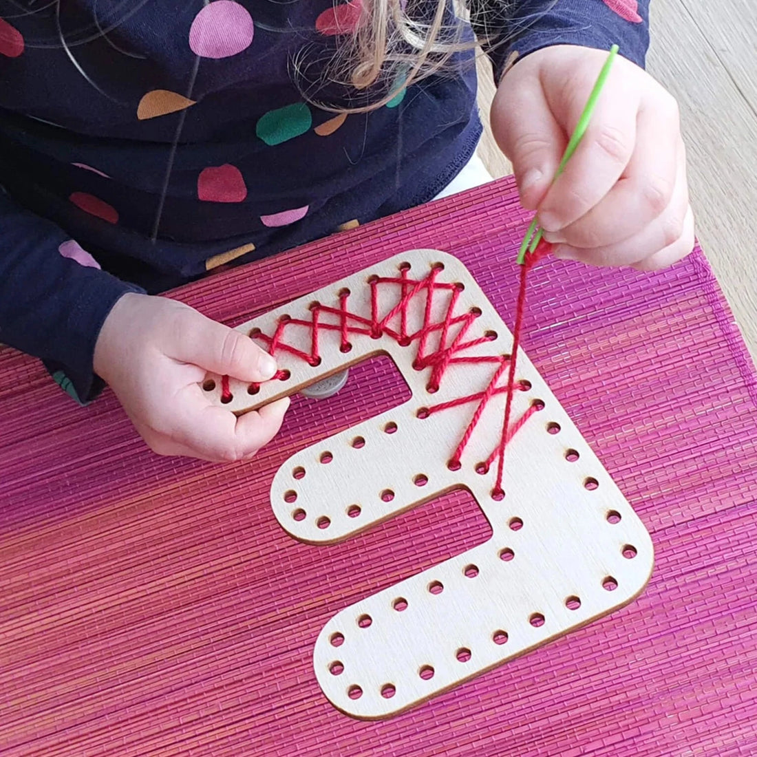 Wooden Sewing Letter