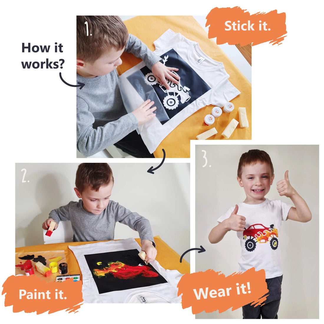 "Paint your t-shirt" kit