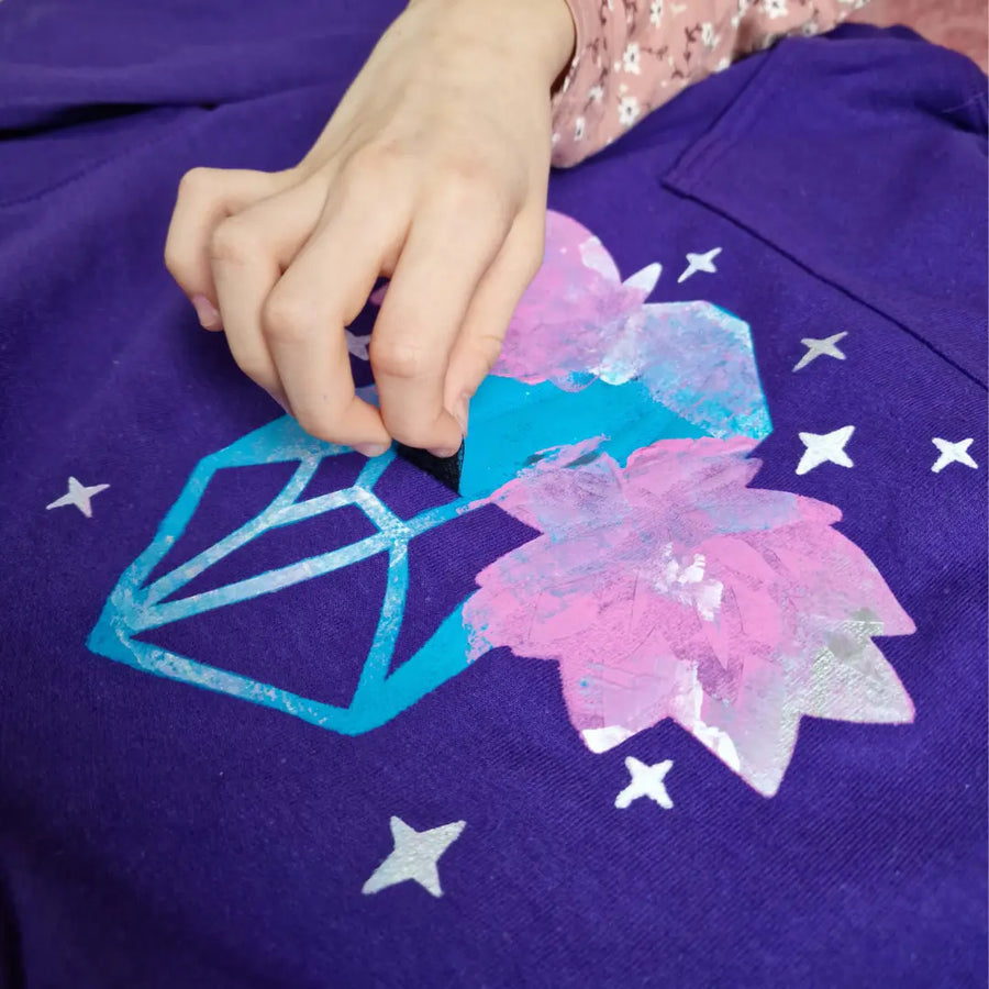 "Zīmē uz džempera" komplekts, violets