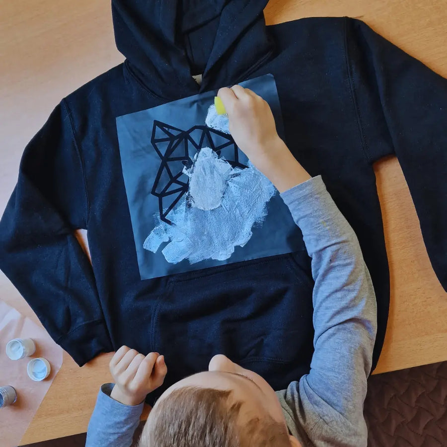 "Paint your hoodie" kit, black