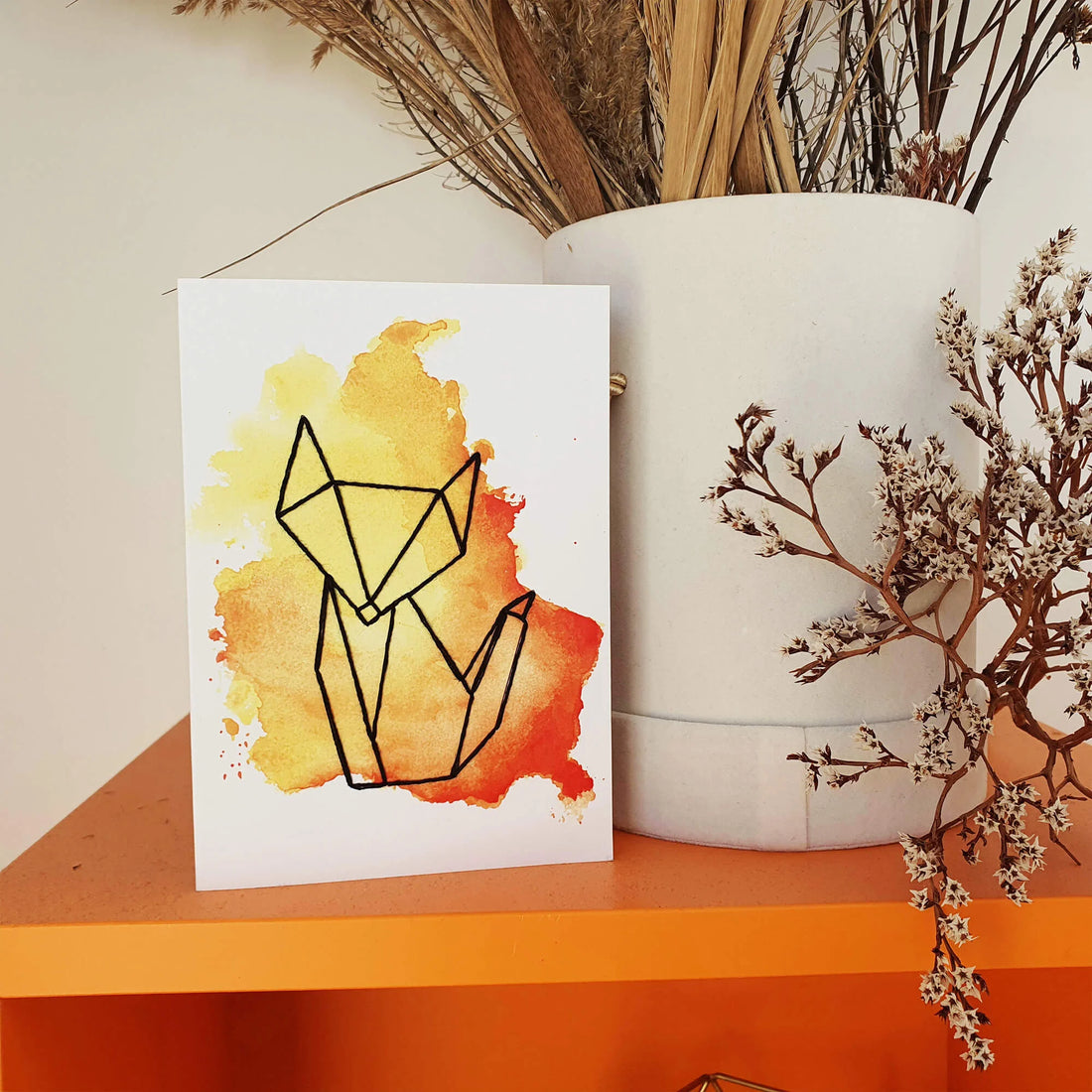 Stitch your own greeting card set GEOMETRIC